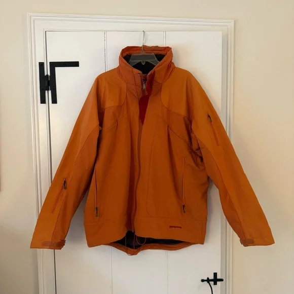 Vintage Patagonia Technical Storm Jacket - Rare Pumpkin Orange - Size XL - Picture 1 of 11